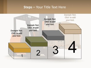 A Forklift With Boxes On The Back Of It PowerPoint Template