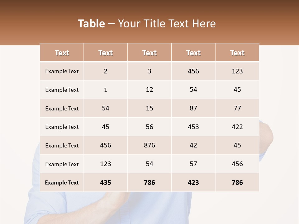 A Man Is Holding His Hand Out To The Side PowerPoint Template