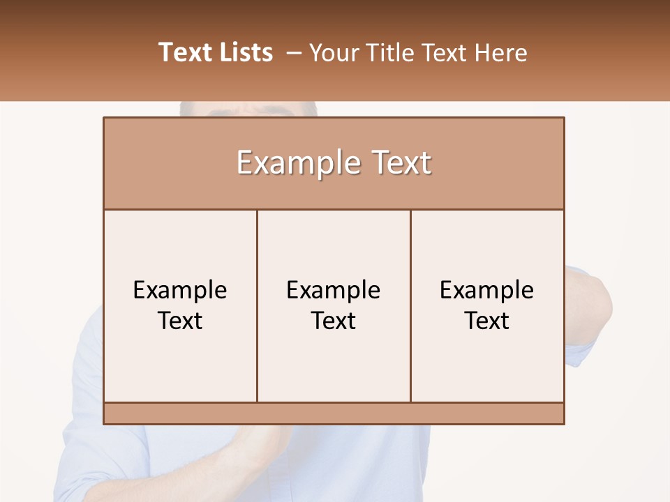 A Man Is Holding His Hand Out To The Side PowerPoint Template