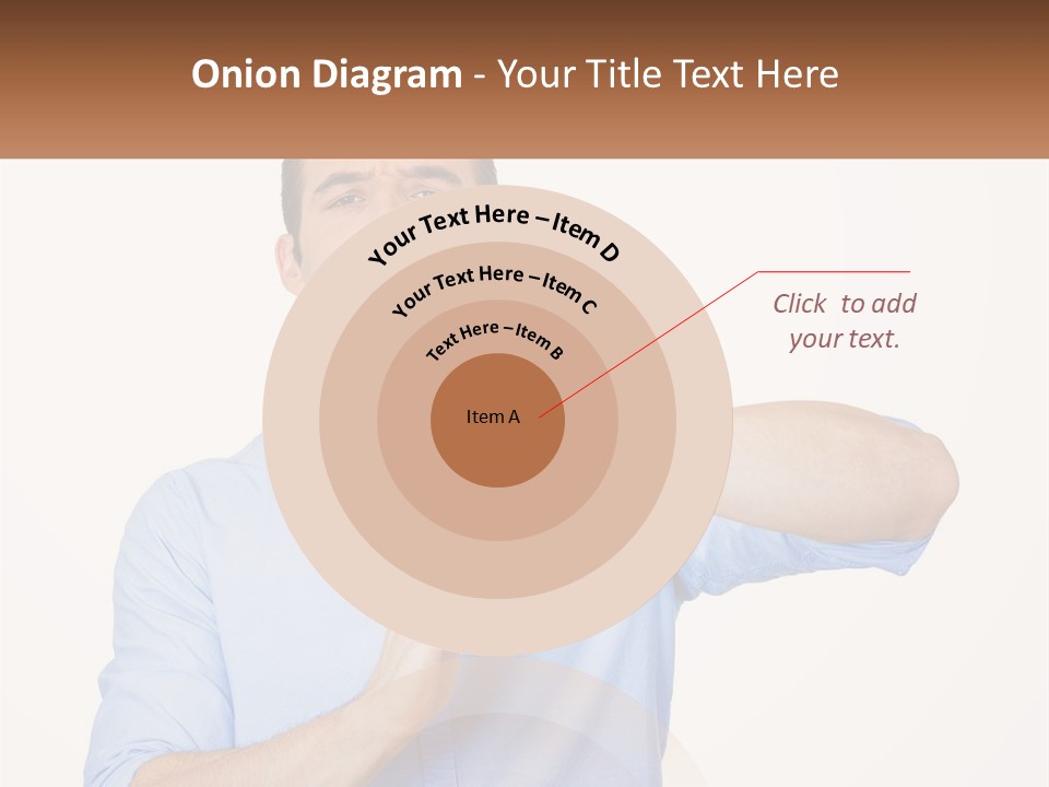 A Man Is Holding His Hand Out To The Side PowerPoint Template