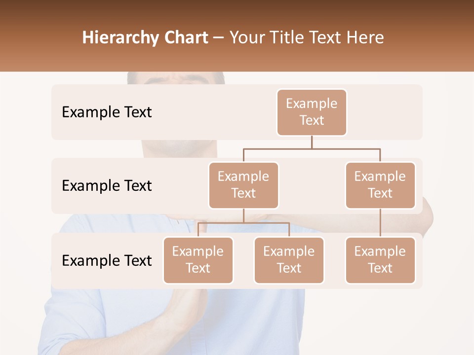 A Man Is Holding His Hand Out To The Side PowerPoint Template