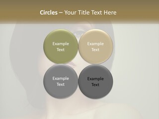 A Beautiful Woman With A Short Bobble Haircut PowerPoint Template