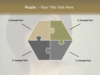 A Beautiful Woman With A Short Bobble Haircut PowerPoint Template