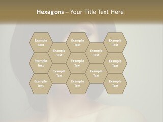 A Beautiful Woman With A Short Bobble Haircut PowerPoint Template