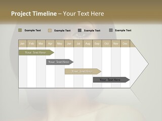 A Beautiful Woman With A Short Bobble Haircut PowerPoint Template