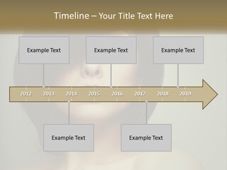 A Beautiful Woman With A Short Bobble Haircut PowerPoint Template