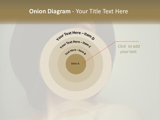 A Beautiful Woman With A Short Bobble Haircut PowerPoint Template