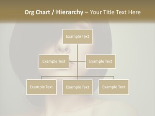 A Beautiful Woman With A Short Bobble Haircut PowerPoint Template