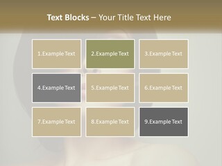 A Beautiful Woman With A Short Bobble Haircut PowerPoint Template