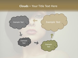 A Beautiful Woman With A Short Bobble Haircut PowerPoint Template