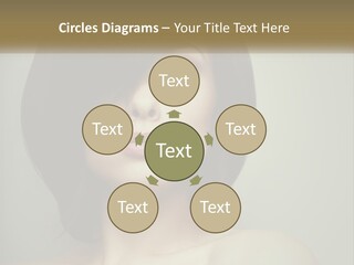 A Beautiful Woman With A Short Bobble Haircut PowerPoint Template