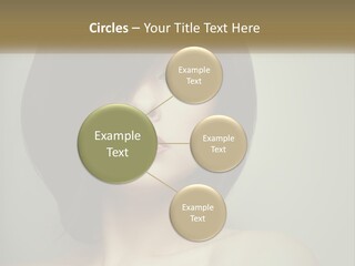 A Beautiful Woman With A Short Bobble Haircut PowerPoint Template