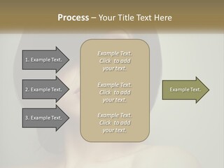 A Beautiful Woman With A Short Bobble Haircut PowerPoint Template