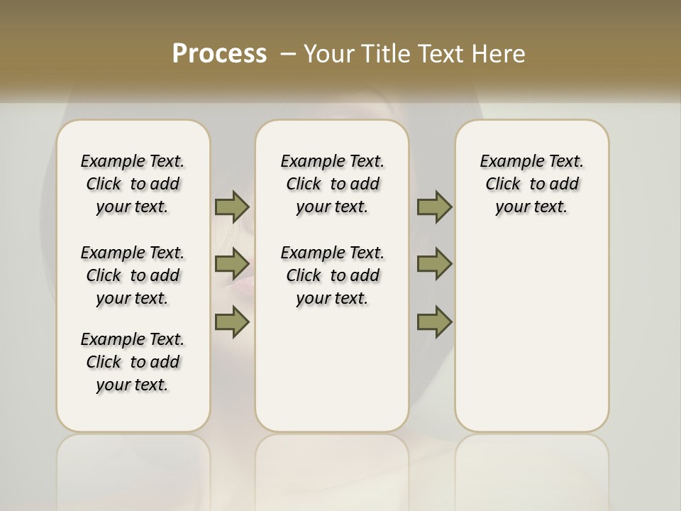 A Beautiful Woman With A Short Bobble Haircut PowerPoint Template