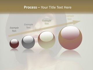 A Beautiful Woman With A Short Bobble Haircut PowerPoint Template