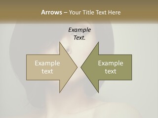 A Beautiful Woman With A Short Bobble Haircut PowerPoint Template