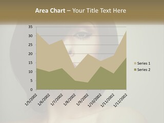 A Beautiful Woman With A Short Bobble Haircut PowerPoint Template