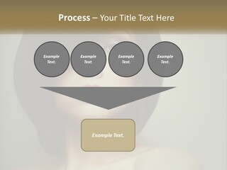 A Beautiful Woman With A Short Bobble Haircut PowerPoint Template