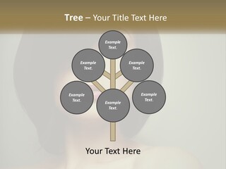 A Beautiful Woman With A Short Bobble Haircut PowerPoint Template