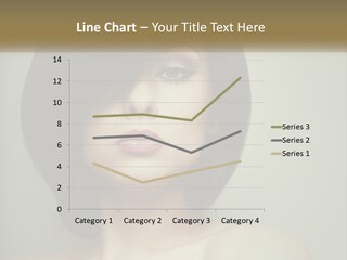 A Beautiful Woman With A Short Bobble Haircut PowerPoint Template