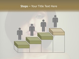 A Beautiful Woman With A Short Bobble Haircut PowerPoint Template