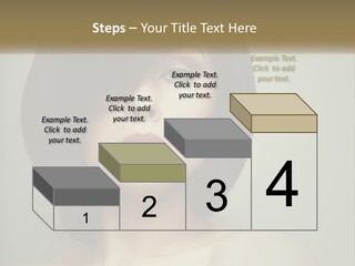 A Beautiful Woman With A Short Bobble Haircut PowerPoint Template