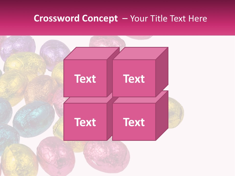 A Pile Of Chocolate Eggs Sitting On Top Of A Table PowerPoint Template