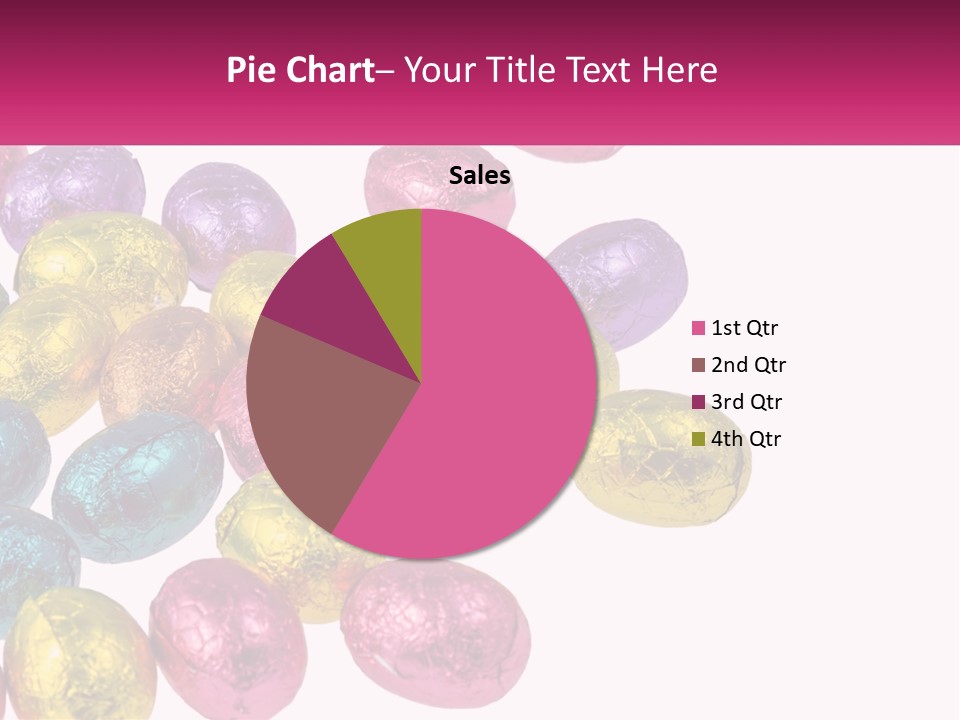 A Pile Of Chocolate Eggs Sitting On Top Of A Table PowerPoint Template