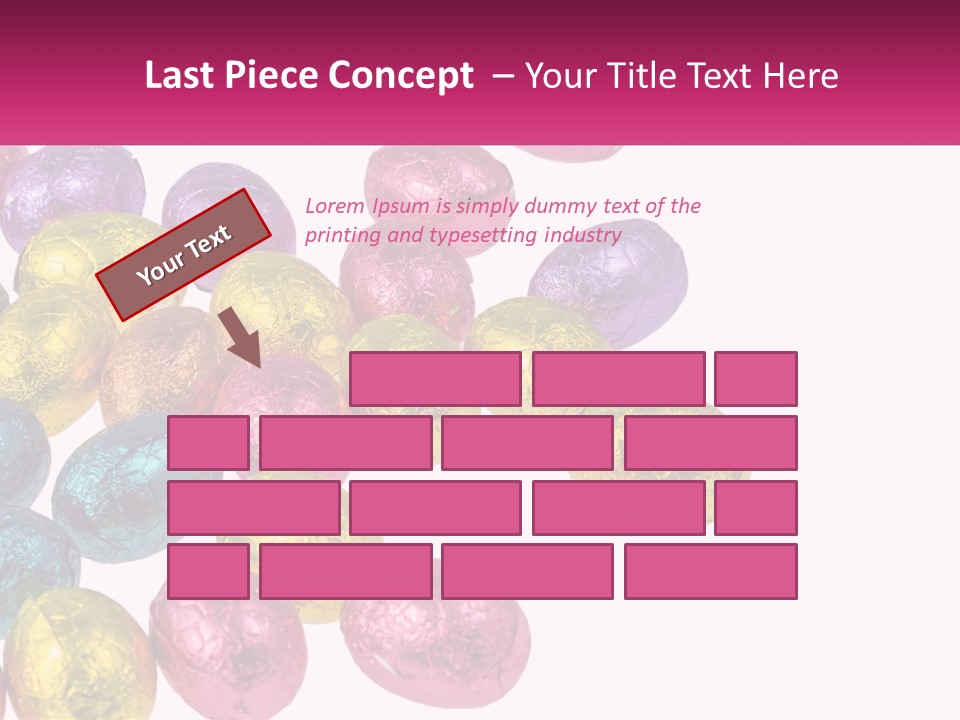 A Pile Of Chocolate Eggs Sitting On Top Of A Table PowerPoint Template