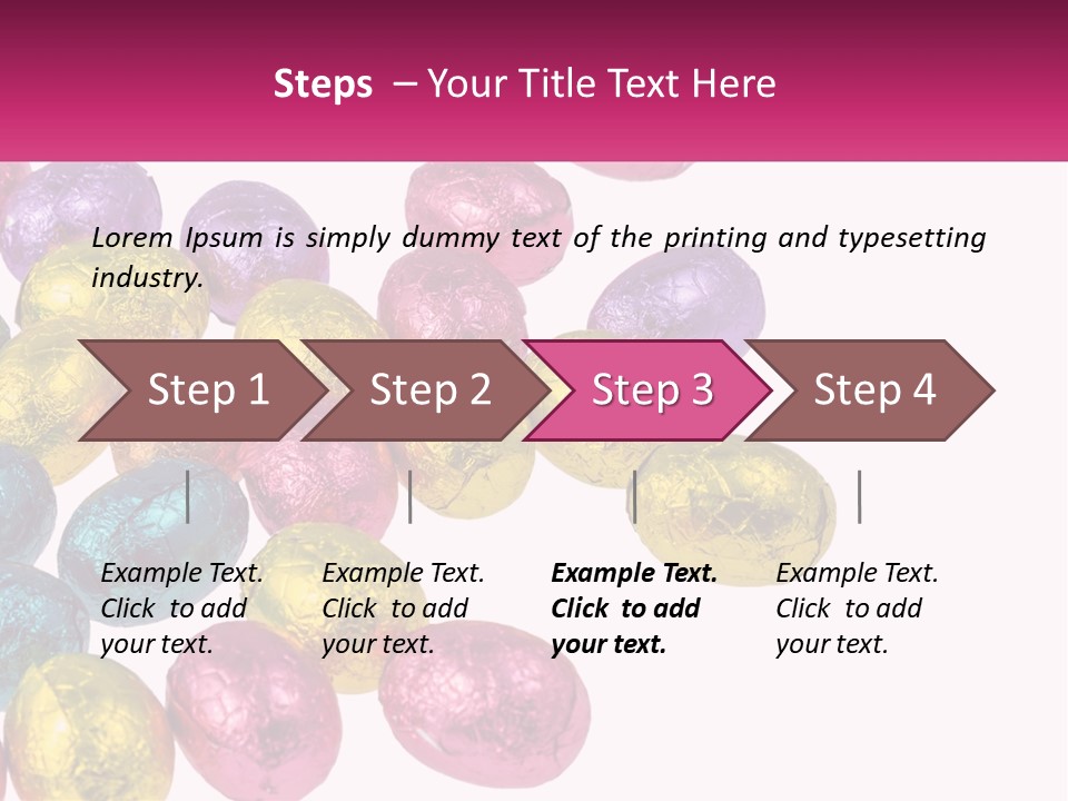 A Pile Of Chocolate Eggs Sitting On Top Of A Table PowerPoint Template