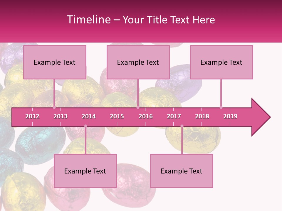 A Pile Of Chocolate Eggs Sitting On Top Of A Table PowerPoint Template