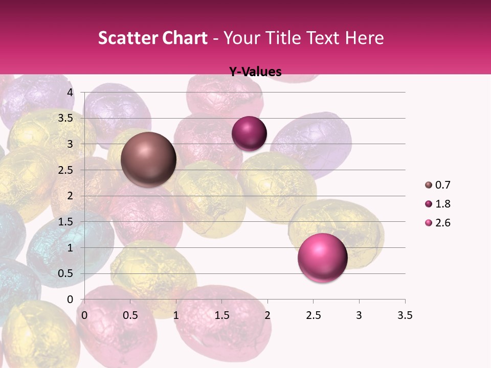 A Pile Of Chocolate Eggs Sitting On Top Of A Table PowerPoint Template