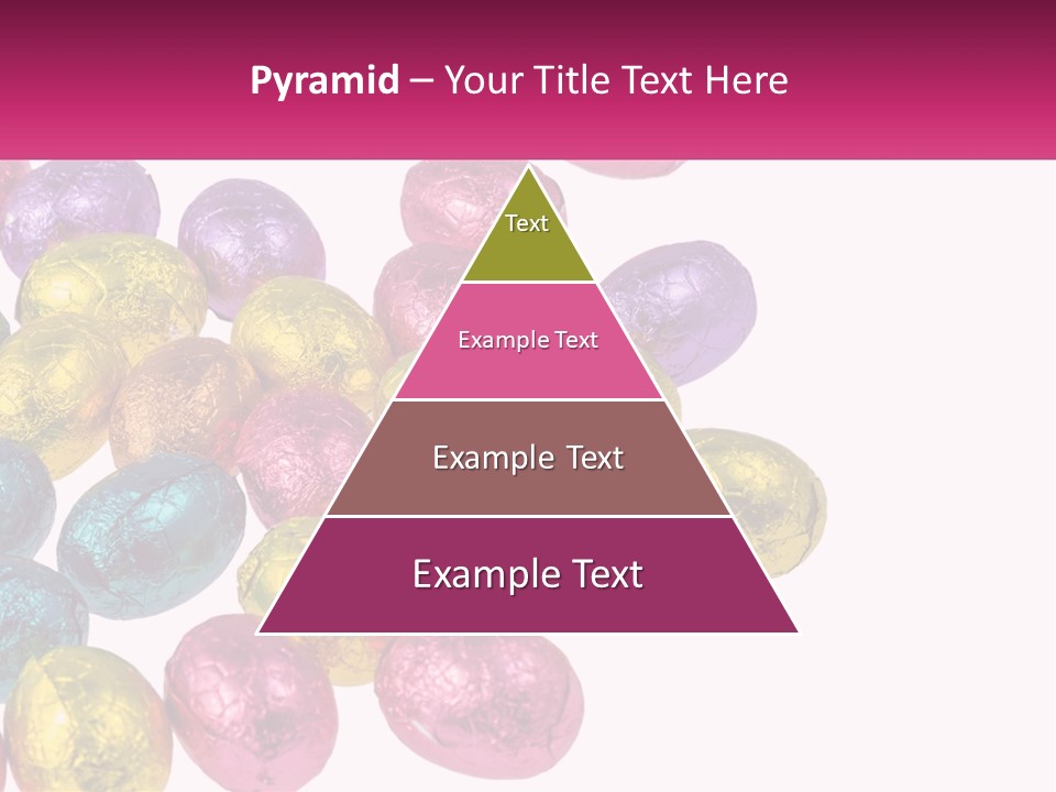 A Pile Of Chocolate Eggs Sitting On Top Of A Table PowerPoint Template