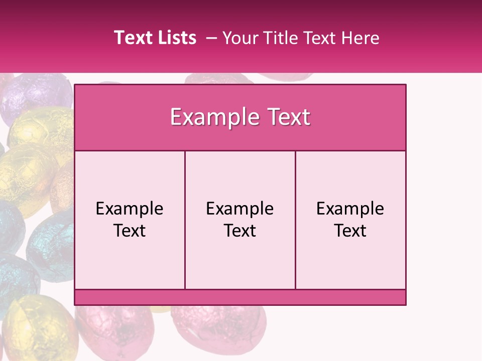 A Pile Of Chocolate Eggs Sitting On Top Of A Table PowerPoint Template