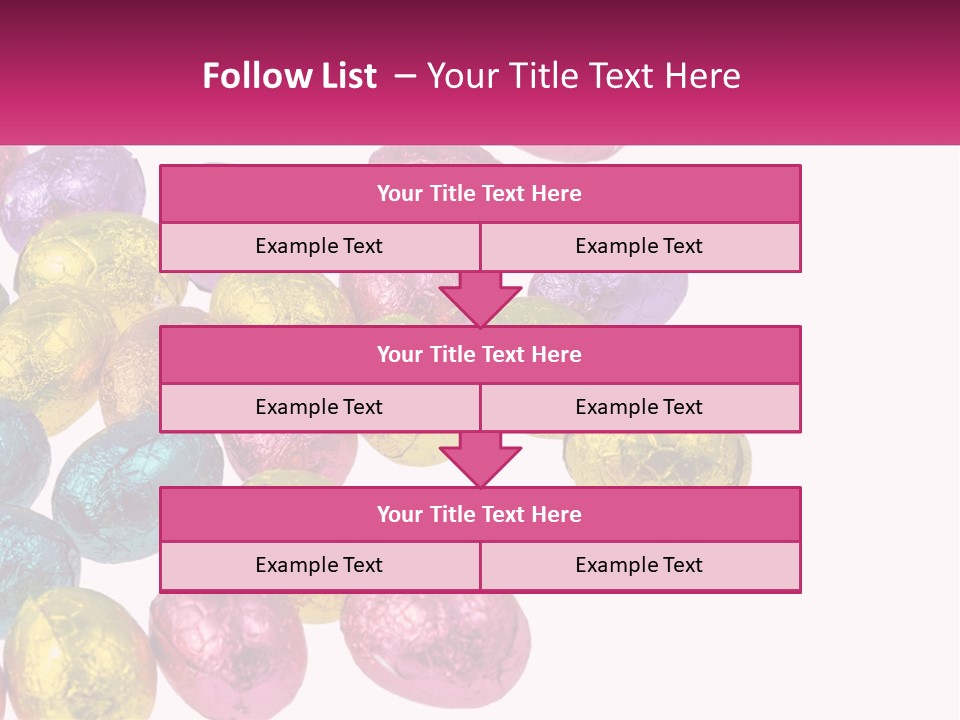 A Pile Of Chocolate Eggs Sitting On Top Of A Table PowerPoint Template