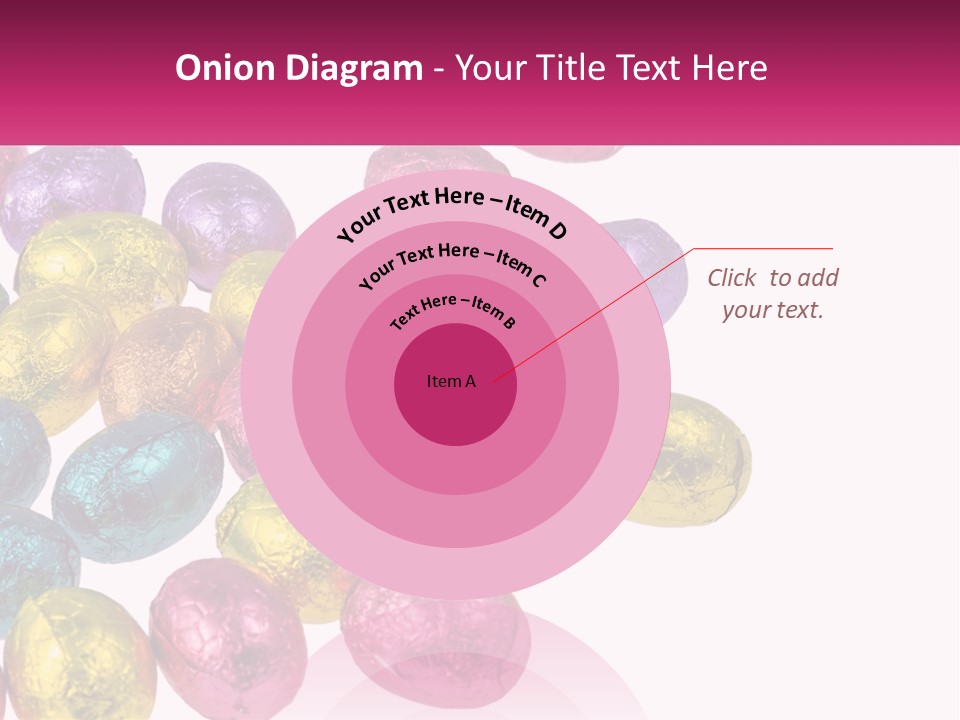 A Pile Of Chocolate Eggs Sitting On Top Of A Table PowerPoint Template