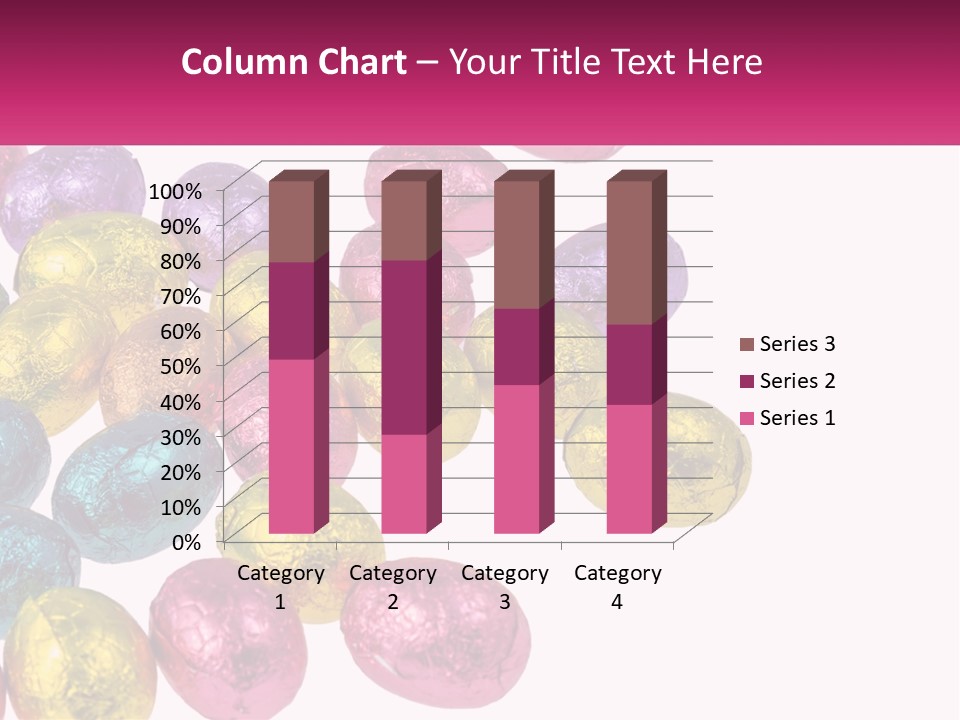 A Pile Of Chocolate Eggs Sitting On Top Of A Table PowerPoint Template
