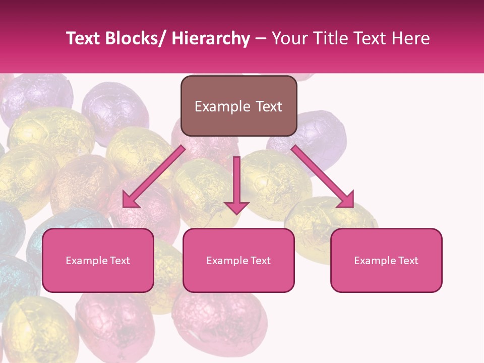 A Pile Of Chocolate Eggs Sitting On Top Of A Table PowerPoint Template
