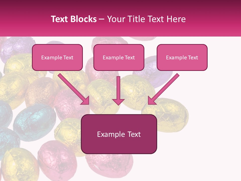 A Pile Of Chocolate Eggs Sitting On Top Of A Table PowerPoint Template
