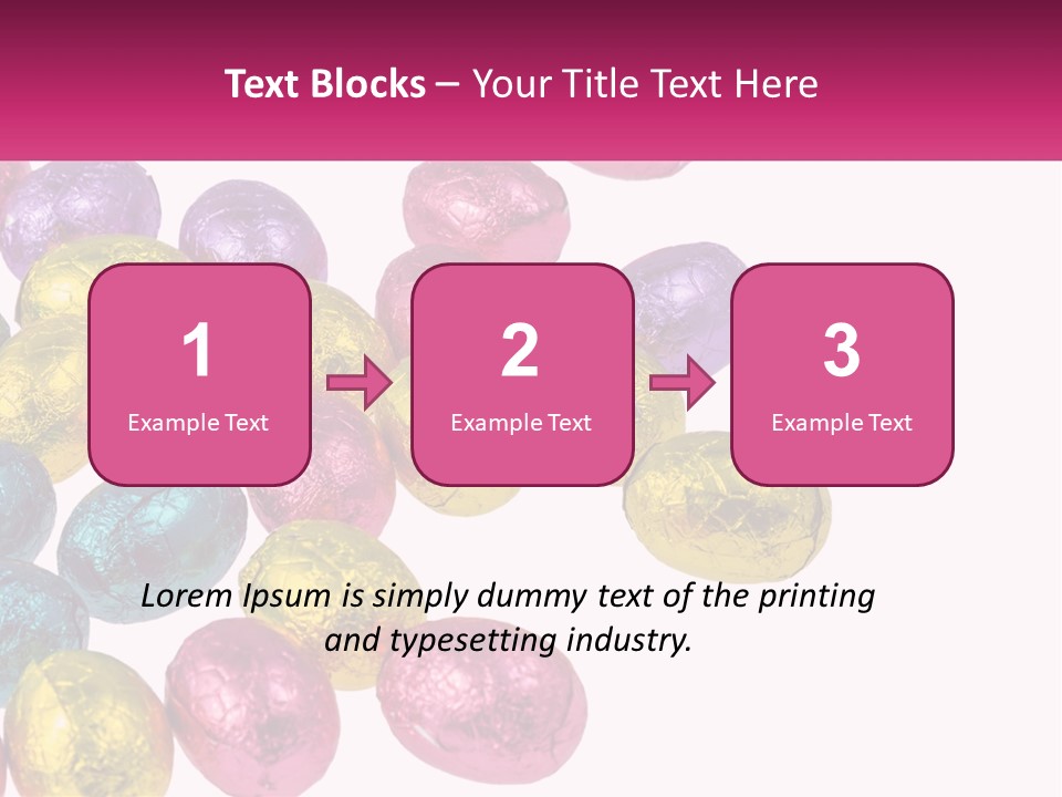 A Pile Of Chocolate Eggs Sitting On Top Of A Table PowerPoint Template