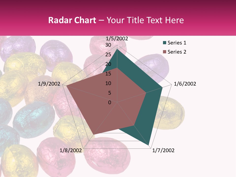 A Pile Of Chocolate Eggs Sitting On Top Of A Table PowerPoint Template
