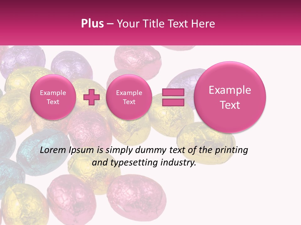 A Pile Of Chocolate Eggs Sitting On Top Of A Table PowerPoint Template