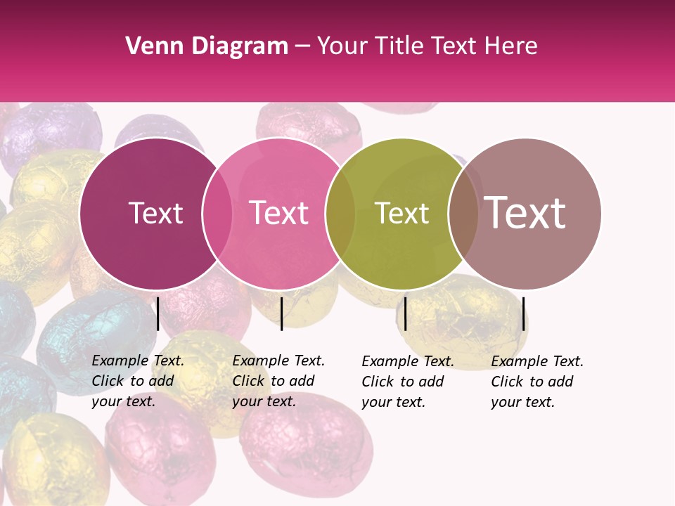A Pile Of Chocolate Eggs Sitting On Top Of A Table PowerPoint Template