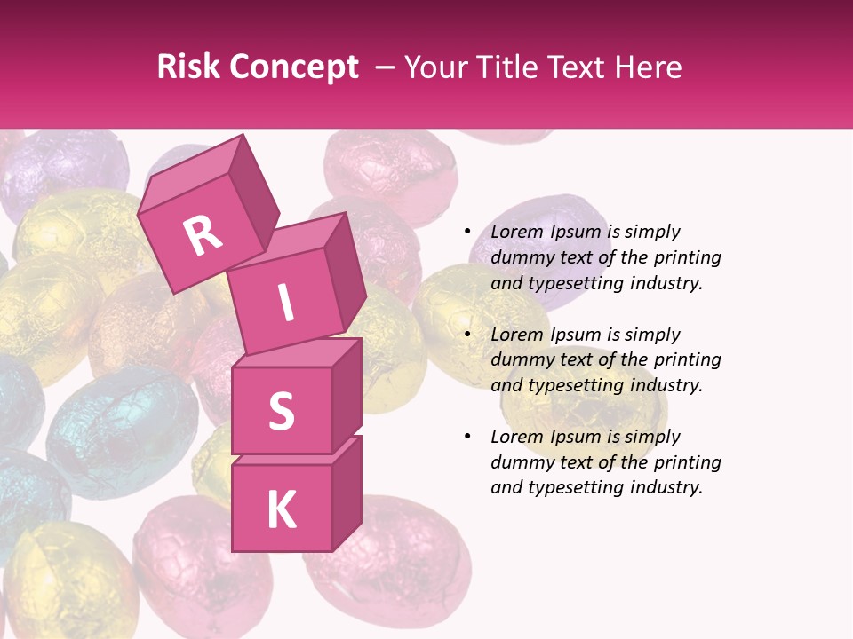 A Pile Of Chocolate Eggs Sitting On Top Of A Table PowerPoint Template