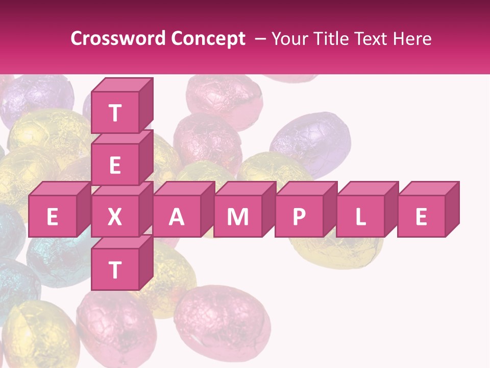 A Pile Of Chocolate Eggs Sitting On Top Of A Table PowerPoint Template