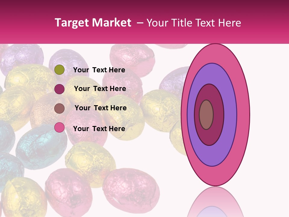 A Pile Of Chocolate Eggs Sitting On Top Of A Table PowerPoint Template