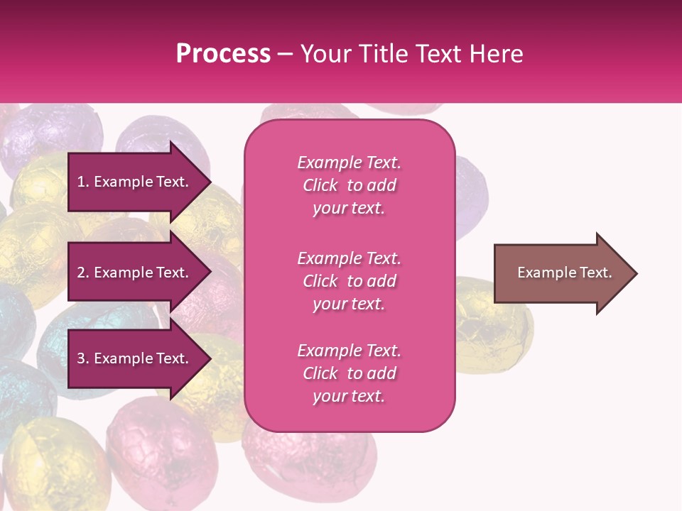 A Pile Of Chocolate Eggs Sitting On Top Of A Table PowerPoint Template