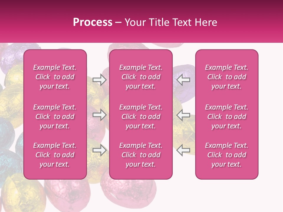 A Pile Of Chocolate Eggs Sitting On Top Of A Table PowerPoint Template