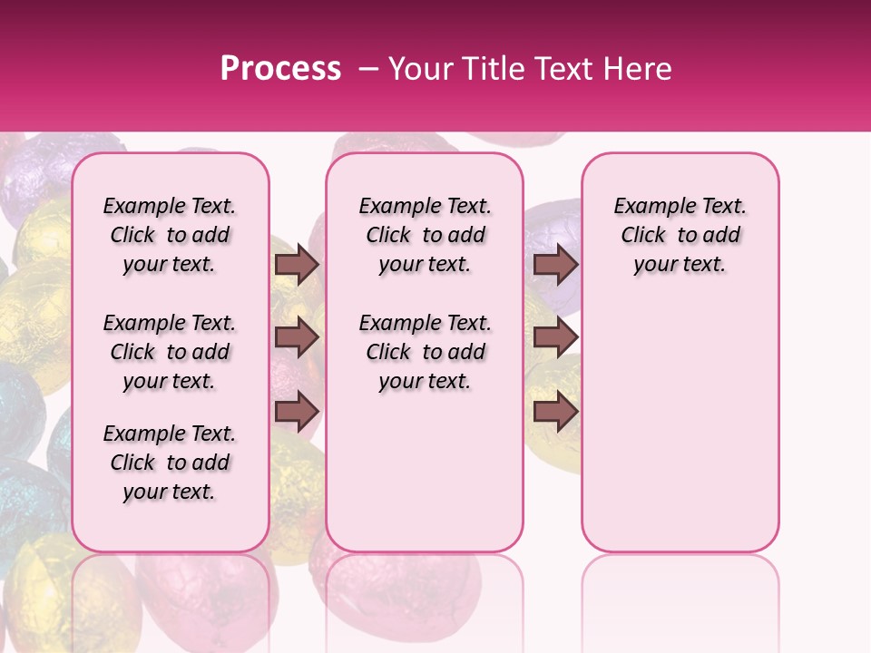 A Pile Of Chocolate Eggs Sitting On Top Of A Table PowerPoint Template