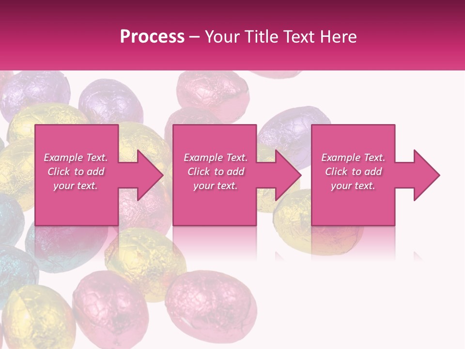 A Pile Of Chocolate Eggs Sitting On Top Of A Table PowerPoint Template